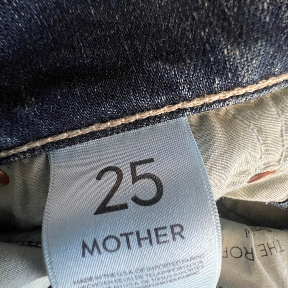 MOTHER Dropout Tarnished Wash Distressed Cropped Straight- 25 - Picture 7 of 10
